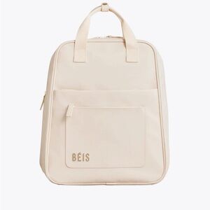 BEIS Expandable Backpack in Beige NWT